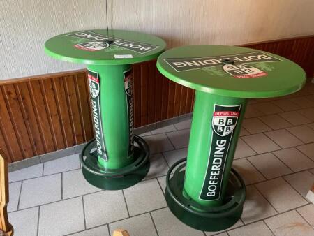 Lot de 2 tables hautes