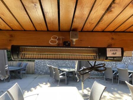  Lot de 2 chauffages de terrasse