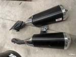 Lot de 2 pots d'échappement pour moto