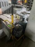Chauffage de chantier au gaz avec bonbonnes