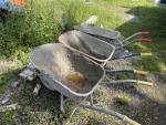 Lot de 3 brouettes 															