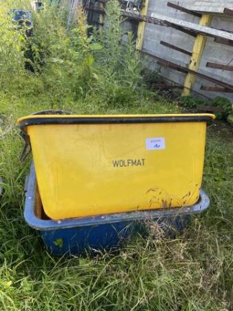 Lot de 2 cuvelles de chantier 	
