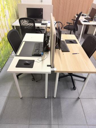 Bureau blanc 150 x 60 cm