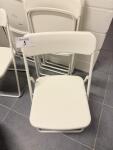 Lot de six chaises blanche IKEA