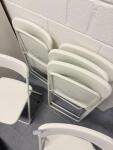 Lot de six chaises blanche IKEA