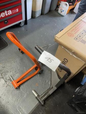 Lot de béquilles pour moto