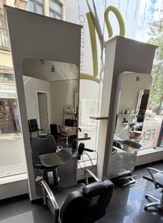 Lot de deux postes de coiffure professionnel Nelson Mobilier 