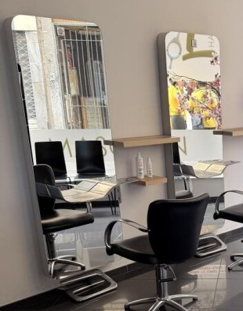 Lot de deux postes de coiffure professionnel Nelson Mobilier 
