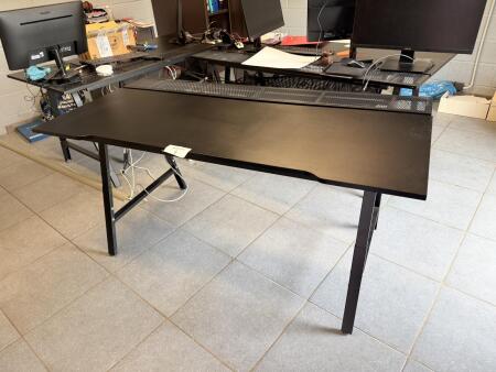 Bureau noir 160 x 60 cm